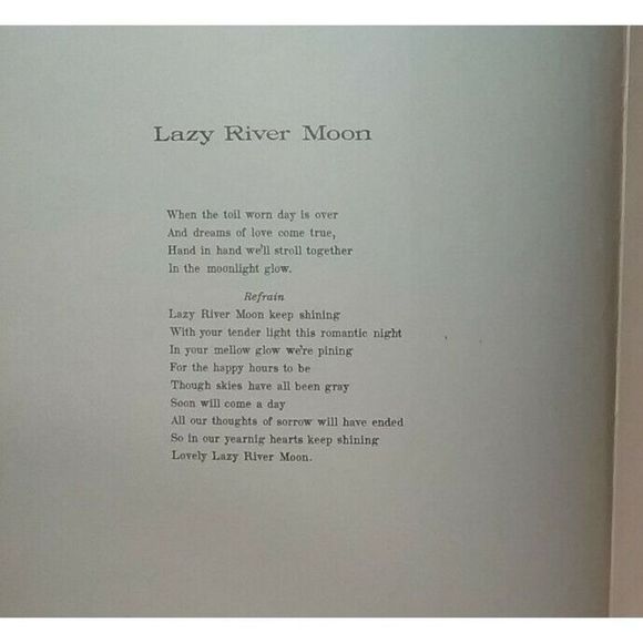 Vintage 1932 Lazy River Moon Harrison Taylor Piano Sheet Music Cover Art - Picture 3 of 9